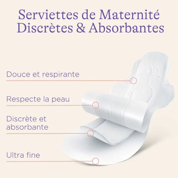 LANSINOH Serviettes Maternité Post Accouchement 0/2 semaines 10pcs