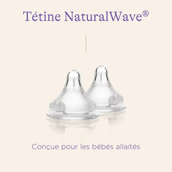 LANSINOH Tétine Natural Wave Taille M +3mois