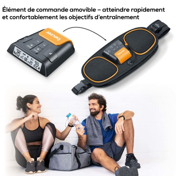 BEURER EM39 2 en 1 Ceinture de musculation abdominale