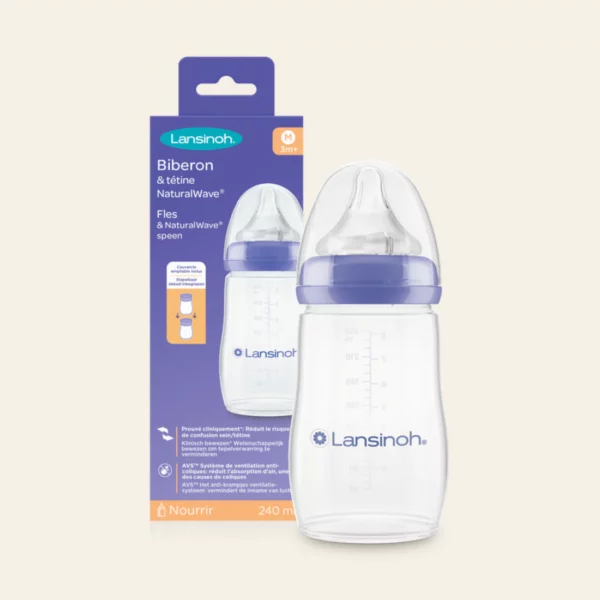 LANSINOH Biberon et Tétine Natural Wave 240ml