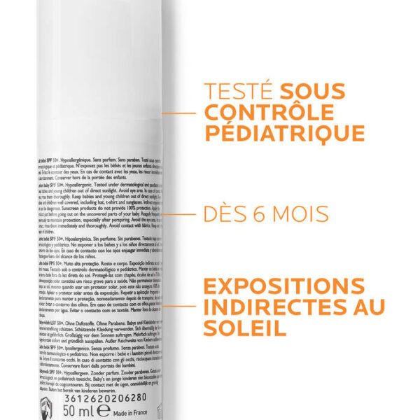 LA ROCHE-POSAY ANTHELIOS Crème Solaire Bébé SPF50+ 50ml