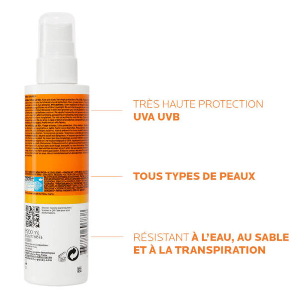 LA ROCHE POSAY ANTHELIOS Crème Solaire en Spray SPF50+ 200ml
