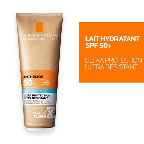 LA ROCHE POSAY ANTHELIOS Crème Solaire Lait Hydratant Tube eco-responsable SPF50+250ml