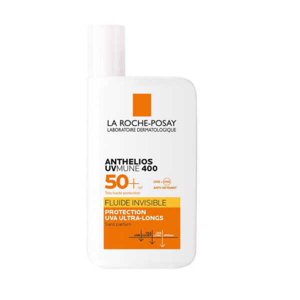 LA ROCHE POSAY ANTHELIOS UVMUNE 400 Crème Solaire Fluide Invisible SPF50+ Sans Parfum 50ml