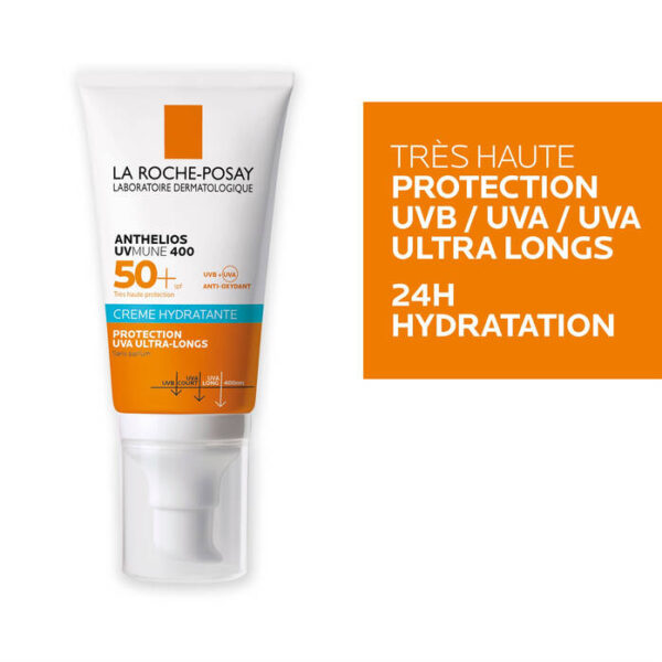 LA ROCHE-POSAY ANTHELIOS Crème Solaire Peau Sensible Sans Parfum SPF50+ 50ml