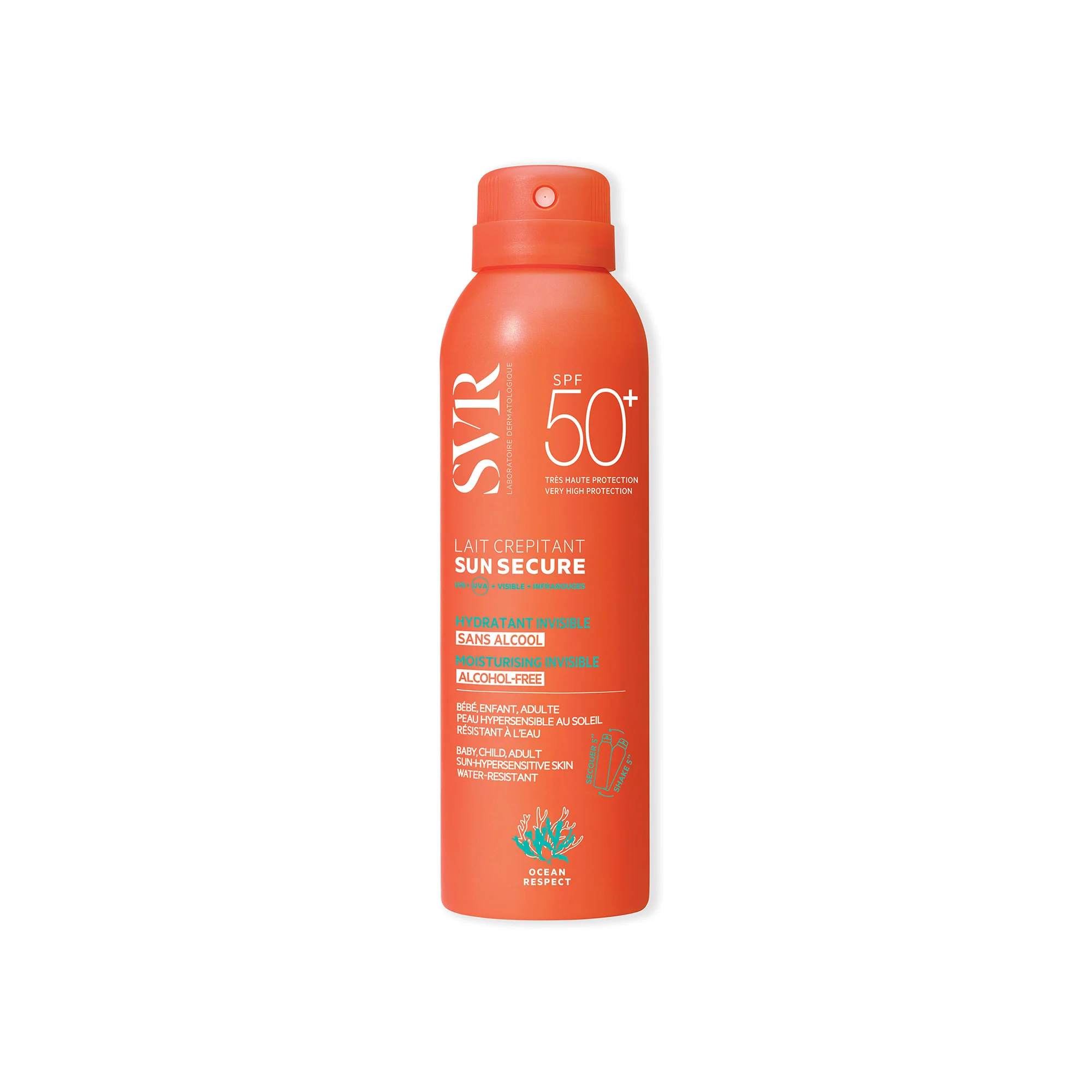 SVR SUN SECURE Lait Crépitant SPF50+ 200ml
