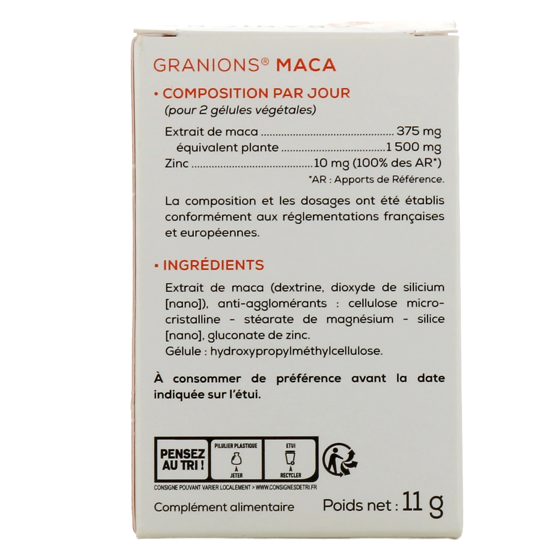 GRANIONS Maca – 30 gélules