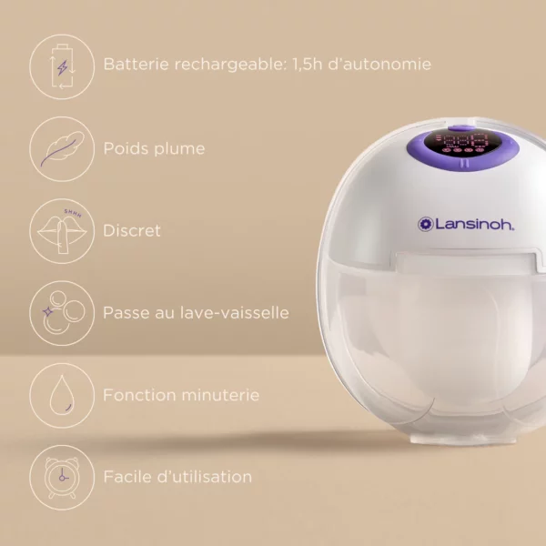 LANSINOH Tire-Lait Mains Libres – Simple