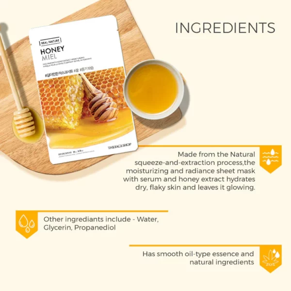 THE FACE SHOP Masque au Miel Real Nature‎‎ ‎