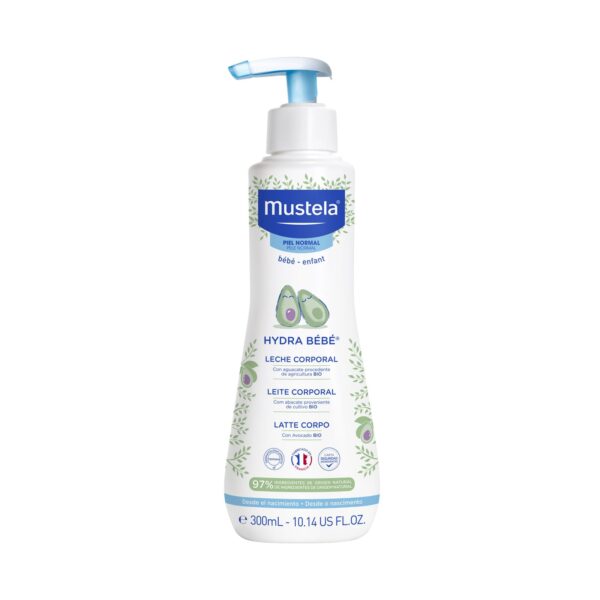 MUSTELA Lait de corps Hydra Bébé à l’avocat Bio 300ml