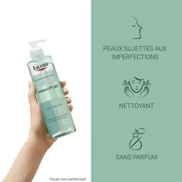 EUCERIN DERMOPURE Gel nettoyant 400ml