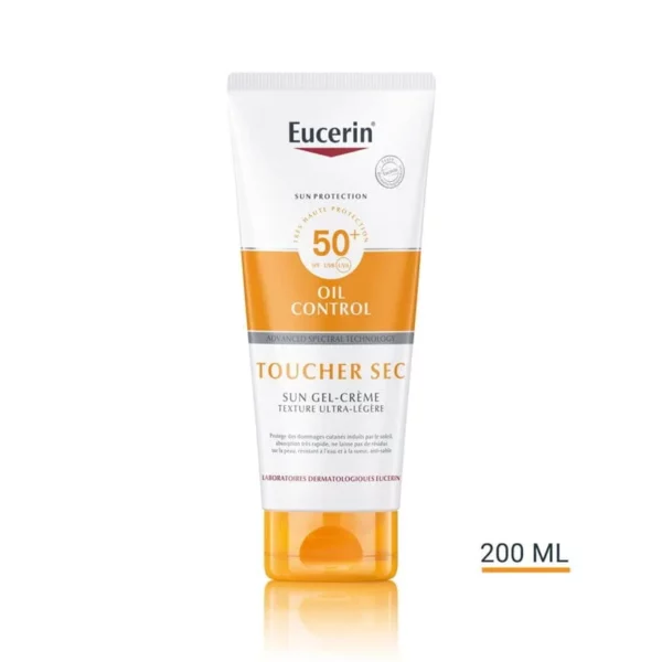 EUCERIN Sun Oil-Control Gel-Crème Toucher Sec SPF50+ 200ml
