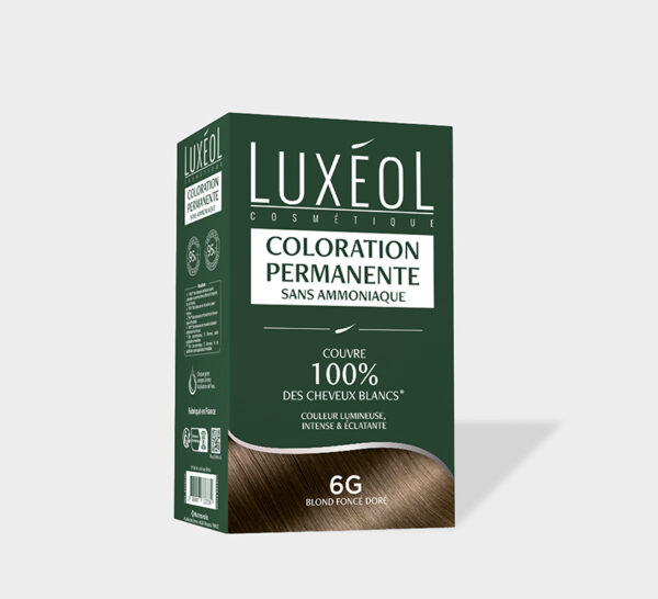 LUXEOL Coloration Permanente sans Ammoniaque 6G Blond Foncé Doré