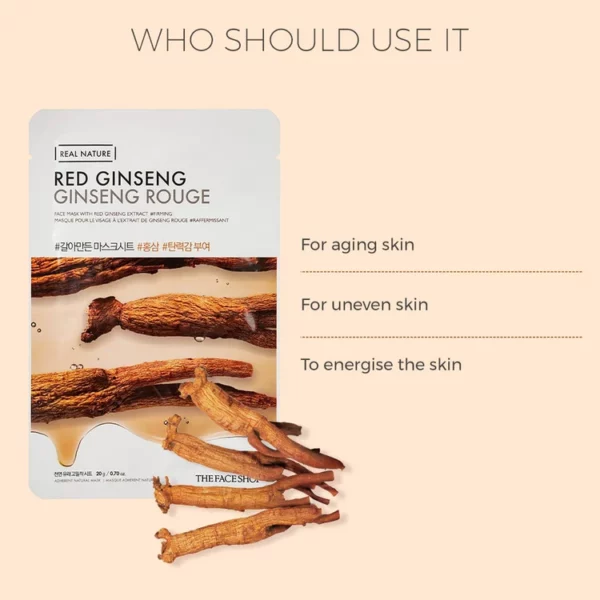 THE FACE SHOP Masque Tonifiant et Eclat au Ginseng