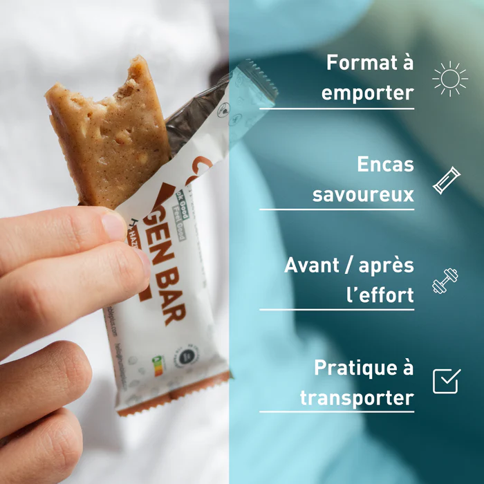 HUMBLE+ Barre Protéine + Collagène – Saveur Noisette