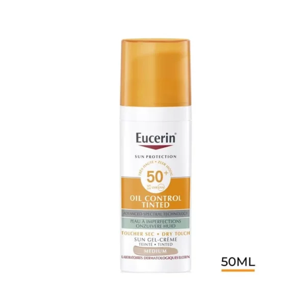 EUCERIN SUN OIL CONTROL Gel-Crème Toucher Sec Teinté SPF 50+ 50ml