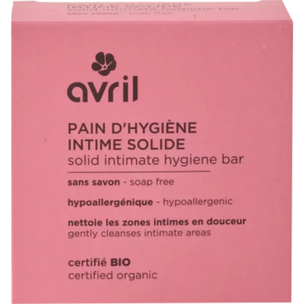 AVRIL Pain d’Hygiène Intime Solide, 110 g