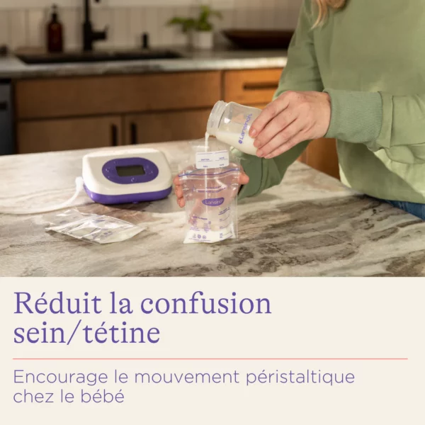 LANSINOH Biberon en Verre et Tétine Natural Wave 240ml