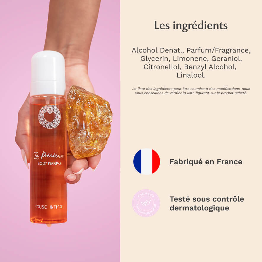 MUSC INTIME Brume Corps La Précieuse Amber Flower 120ml