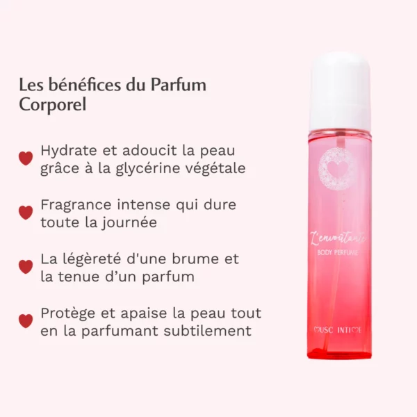 MUSC INTIME Brume Corps + Parfum Cheveux L’envoûtante – Rose Mystik