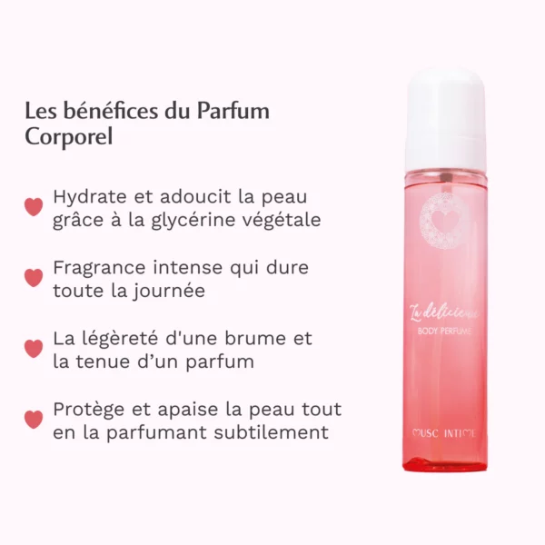 MUSC INTIME Brume Corps + Parfum Cheveux La Délicieuse – Sweet Litchi