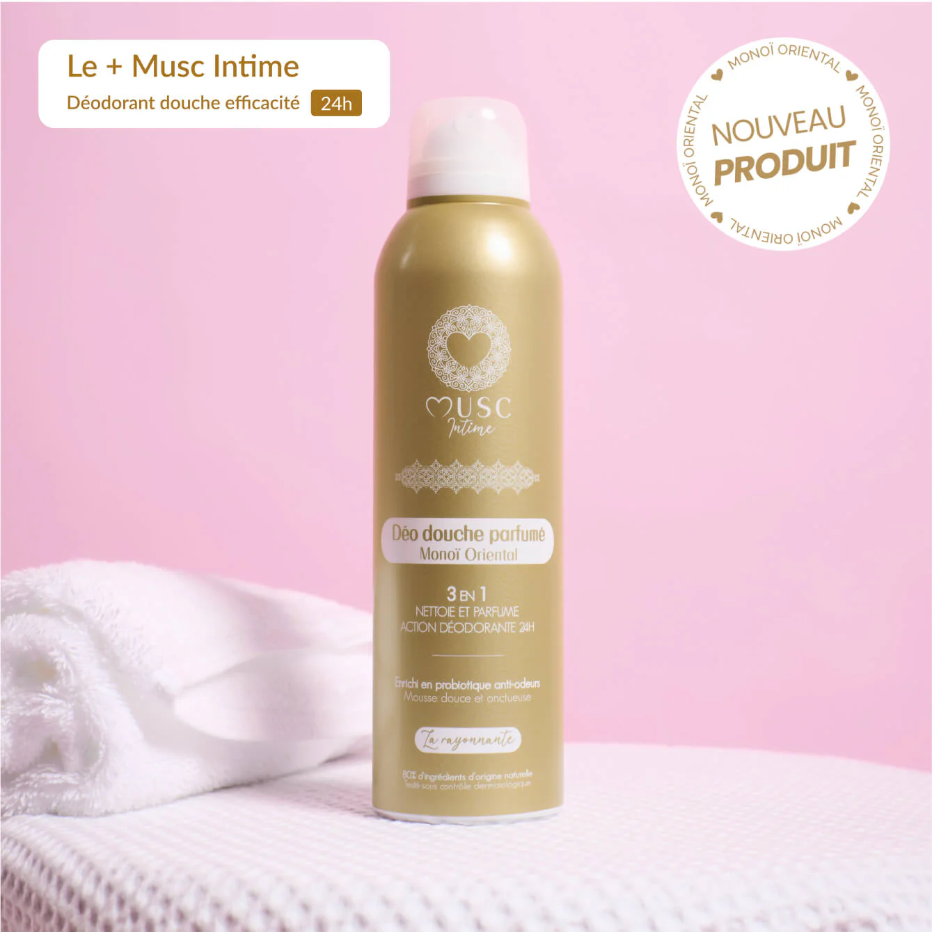 MUSC INTIME Déo Douche Parfumé Monoï Oriental – La Rayonnante 200ml