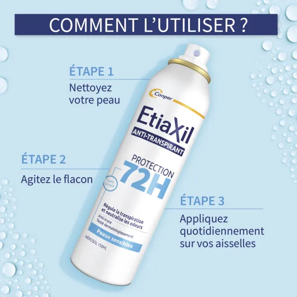 Etiaxil Anti-transpirant Protection 72h Aérosol 150ml