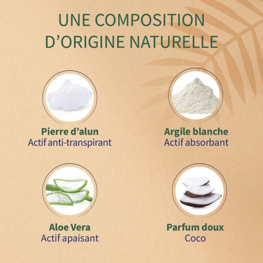 Etiaxil Anti-transpirant Végétal 48h BIO Parfum Coco Roll-on 50ml – Lot de 2