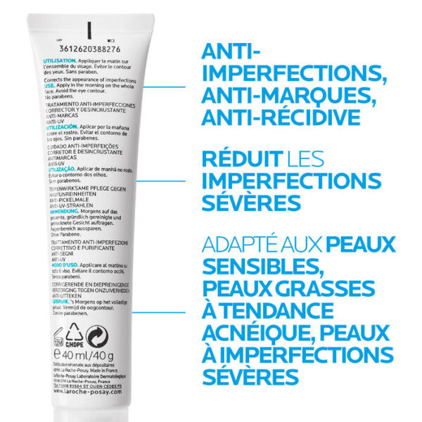 LA ROCHE-POSAY EFFACLAR DUO (+) SPF 30 Soin Anti-Imperfections 40ml