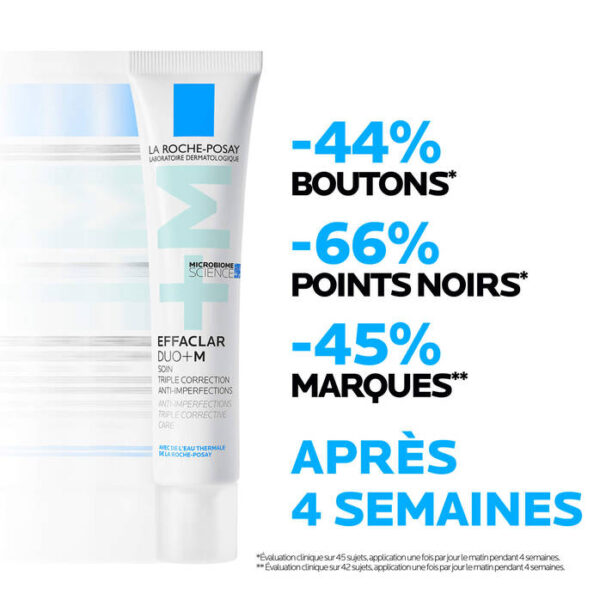 LA ROCHE-POSAY EFFACLAR DUO+M Soin Triple Correction Anti-Imperfections 40ml