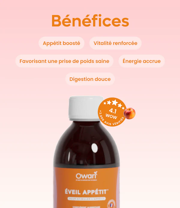 OWARI Éveil Appétit – Le Sirop Naturel pour Stimuler l’Appétit