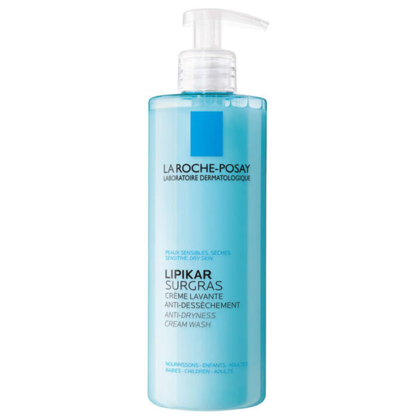 LA ROCHE-POSAY LIPIKAR SURGRAS Crème Lavante Concentrée Anti-Dessèchement 400ml