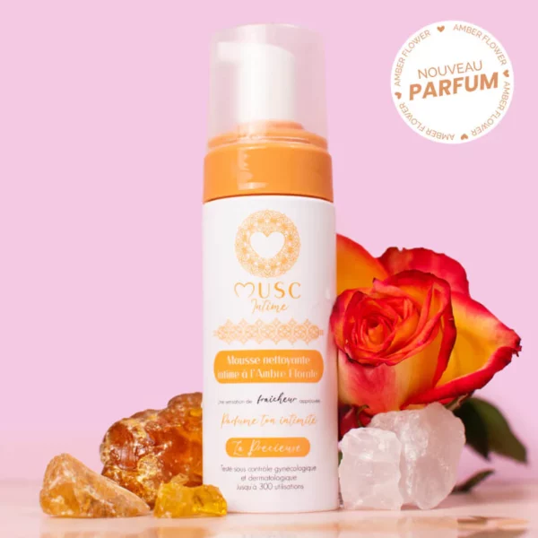 MUSC INTIME Mousse Nettoyante Amber Flower 150ml