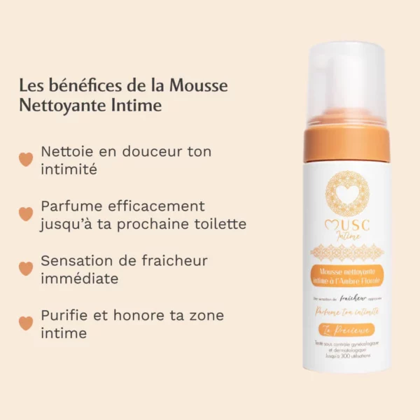 MUSC INTIME Mousse Nettoyante Amber Flower 150ml