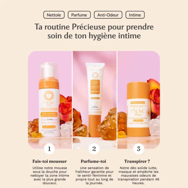 MUSC INTIME Déodorant La Précieuse Amber Flower 50g