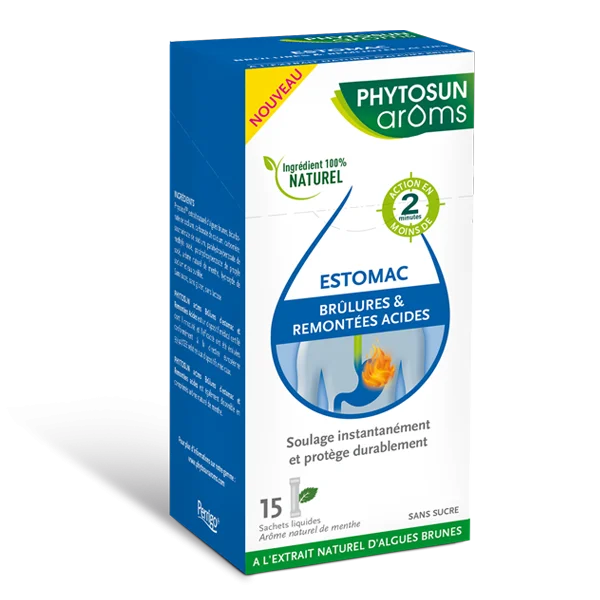 PHYTOSUN Brûlures d’Estomac et Remontées Acides – 15 sachets