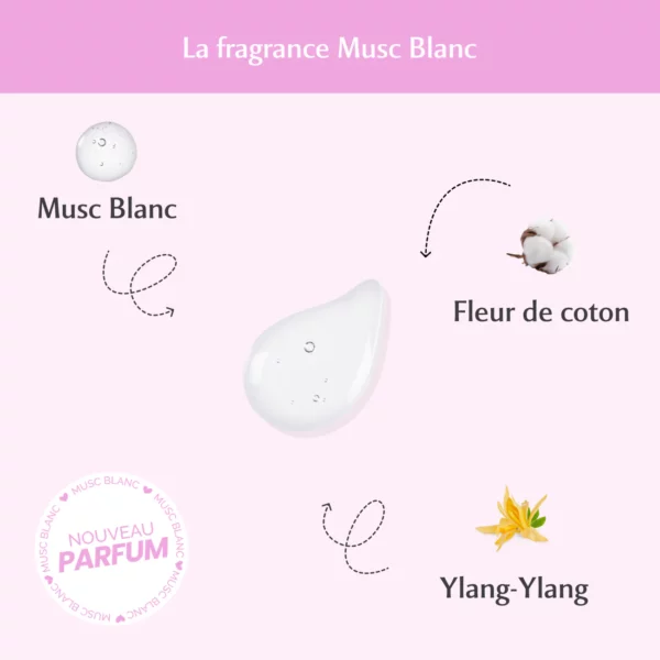 MUSC INTIME Brume Corps + Parfum Cheveux L’Irrésistible – Musc Blanc