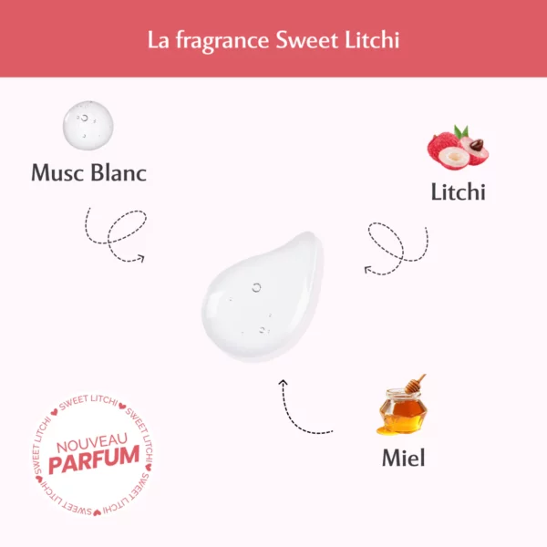 MUSC INTIME Brume Corps + Parfum Cheveux La Délicieuse – Sweet Litchi