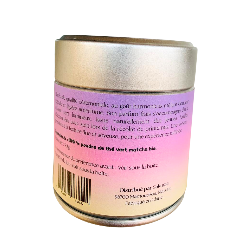 MATCHA ADDICT Thé Matcha Cérémonie Bio en Poudre 30g