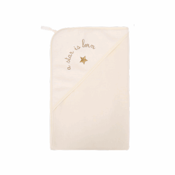 Cape de Bain pour Bébé Gaze de Coton – Beige