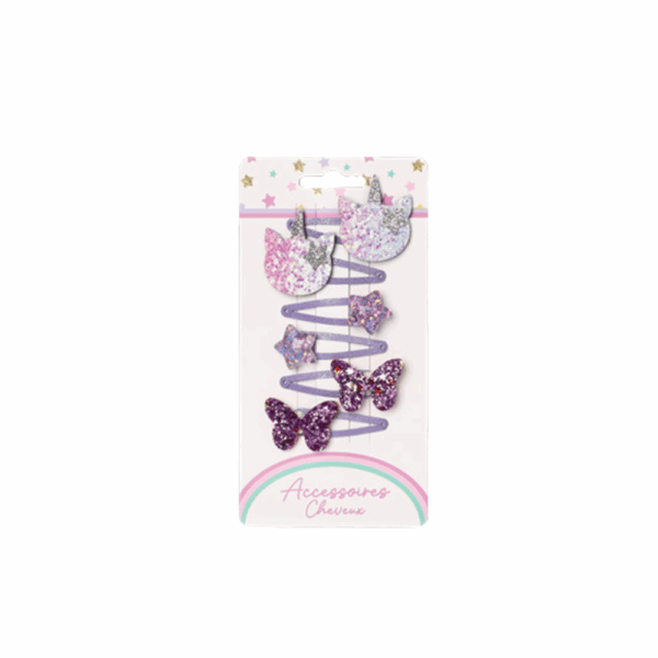 6 Barrettes Cheveux – Filles