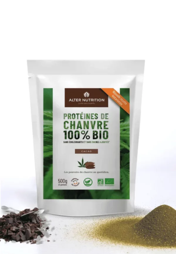 ALTER NUTRITION Protéines de Chanvre Bio Cacao 200g