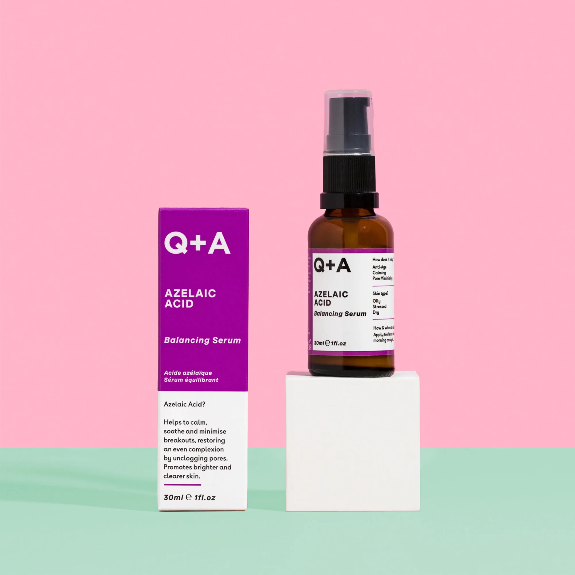 Q+A Sérum Visage à l’Acide Azélaïque 30ml