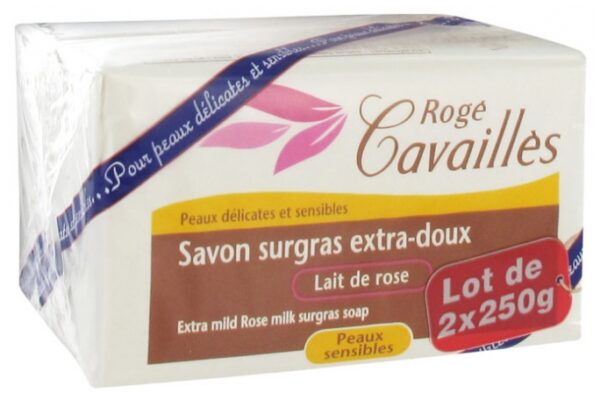 ROGER CAVAILLES Savon Surgras Extra-Doux Lait de Rose