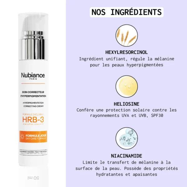 NUBIANCE Soin Anti-Tâches Jour HRB-3 50ml