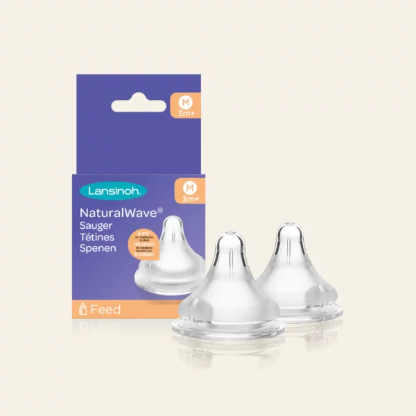 LANSINOH Tétine Natural Wave Taille M +3mois