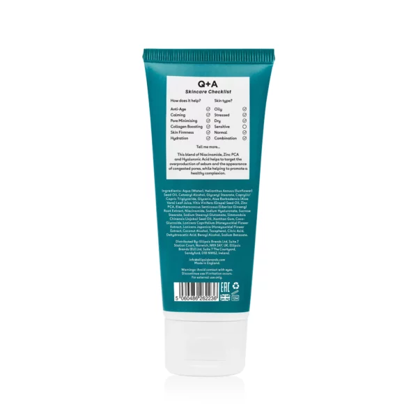 Q+A Hydratant Quotidien au Zinc PCA 75ml