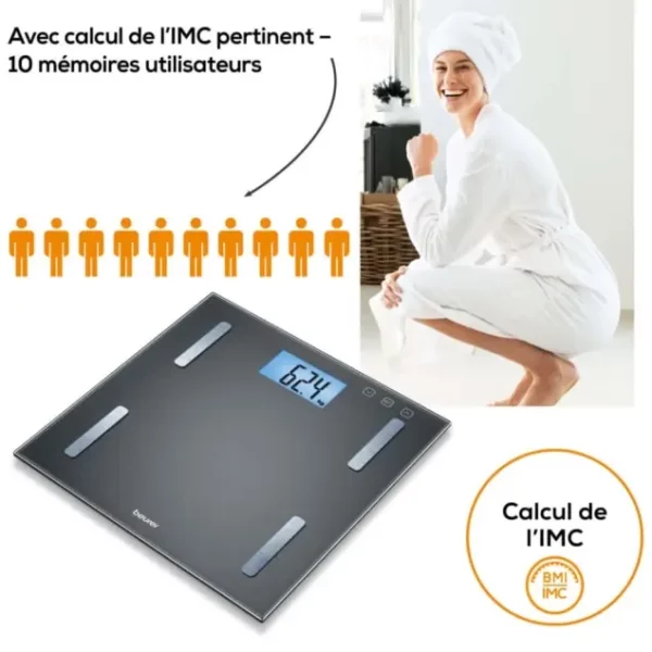 BEURER Balance Pèse-personne impédancemètre BF 180