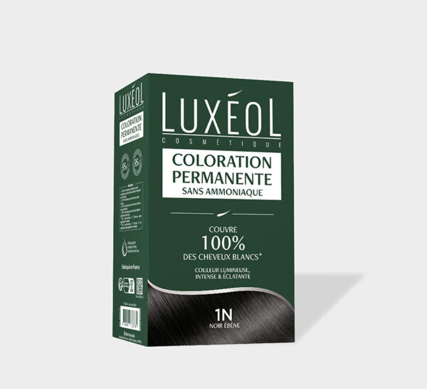 LUXEOL Coloration Permanente Sans Ammoniaque 1N Noir Ébène
