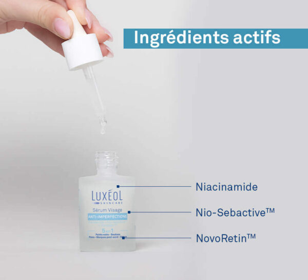 LUXEOL Sérum Visage Anti-Imperfections 5en1